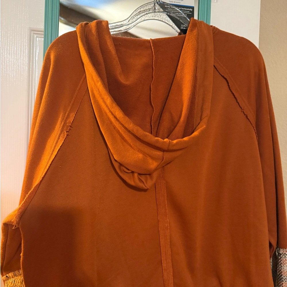 Bibi Orange Patchwork Hoodie - image 5